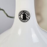 White blown glass vase ikea