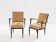 André Arbus attributed neoclassical armchairs metal bronze velvet 1940