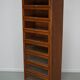 Vintage Dutch oak haberdashery cabinet / display cabinet, 1950s