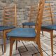 Lot de 4 chaises scandinaves vintage années 1960