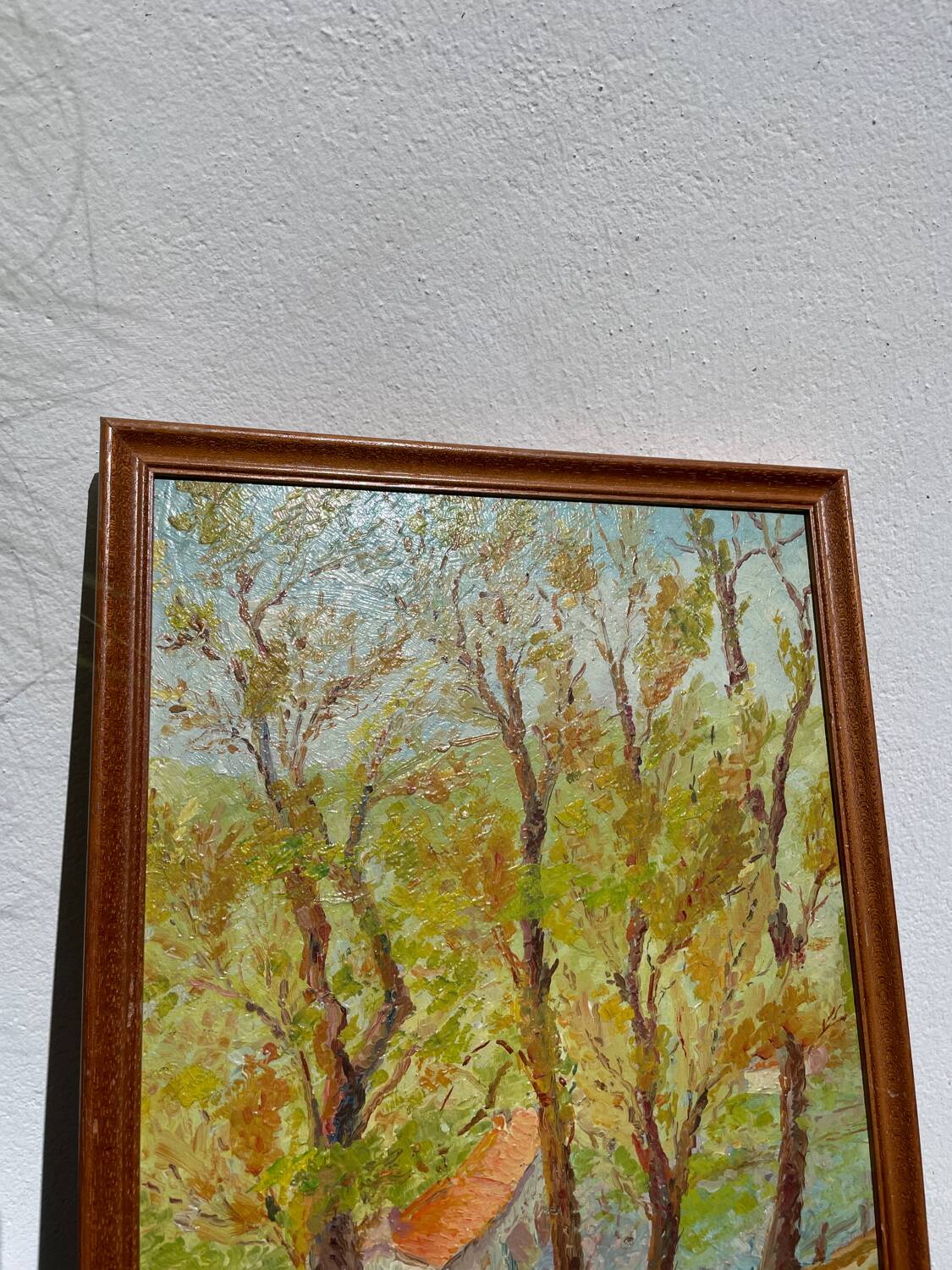 Signed oil landscape painting
