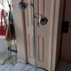 Vintage 70s floor lamp in chrome and aluminum reflector