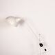 Tilting desk lamp in white metal 1960.