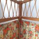 Wood and rattan screen