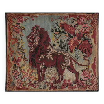 Vintage handmade Turkish rug 150x176 cm