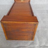 Filing cabinet with curtain and art nouveau desk