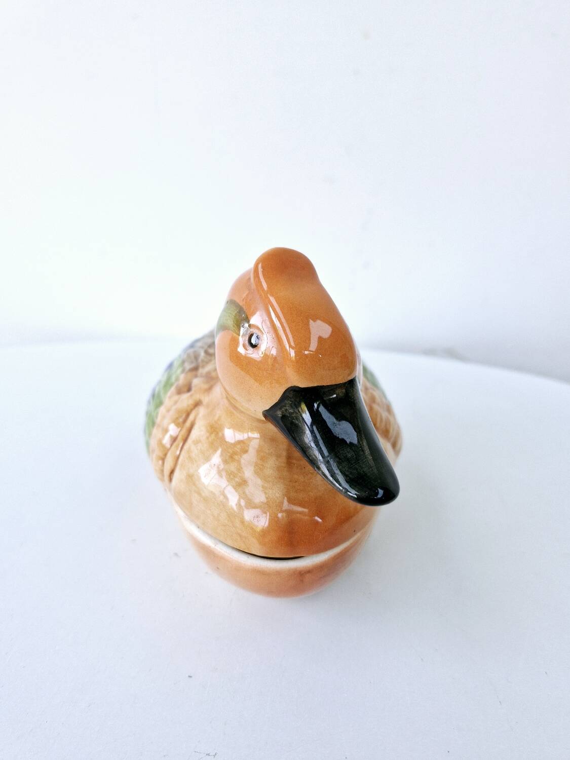 Terrine Vintage Faïence Michel Caugant Canard Sarcelle France