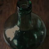 Bonbonne Dame Jeanne Collection Viresa en verre vert