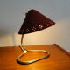Vintage bedside lamp red 1950