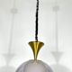 Vintage brass Stilux Milano chandelier, Italy 1960s