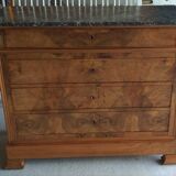 Louis Philippe marble chest of drawers
