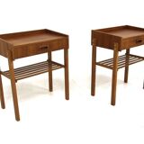 2 Scandinavian teak bedside tables, Sweden, 1960
