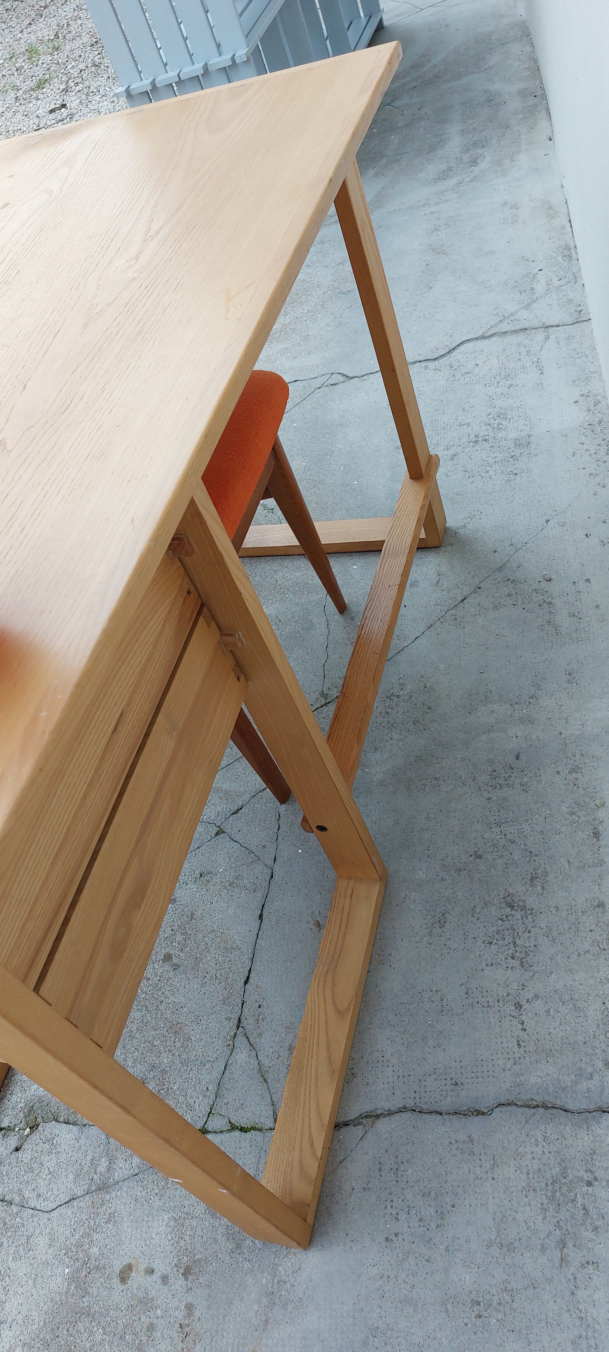 Bureau d'architecte vintage 2 tiroirs, 1960s