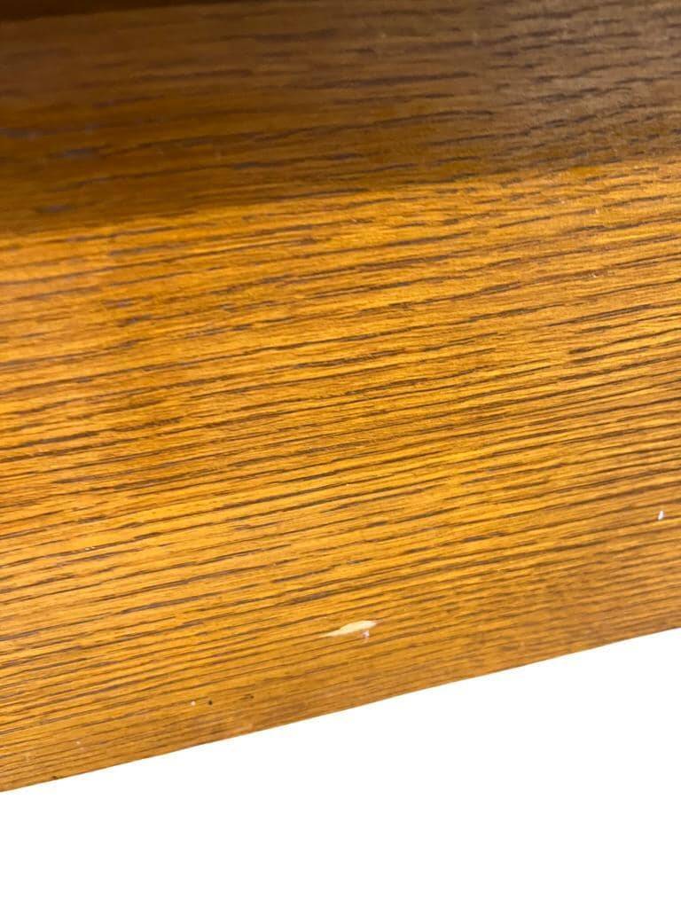 Vintage wooden shoe cabinet / flap cabinet