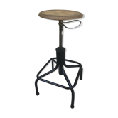 Tabouret d'atelier ancien années 50