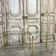 Pair of bronze side tables