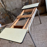 Formica and chrome extension table 2 stools 2 chairs