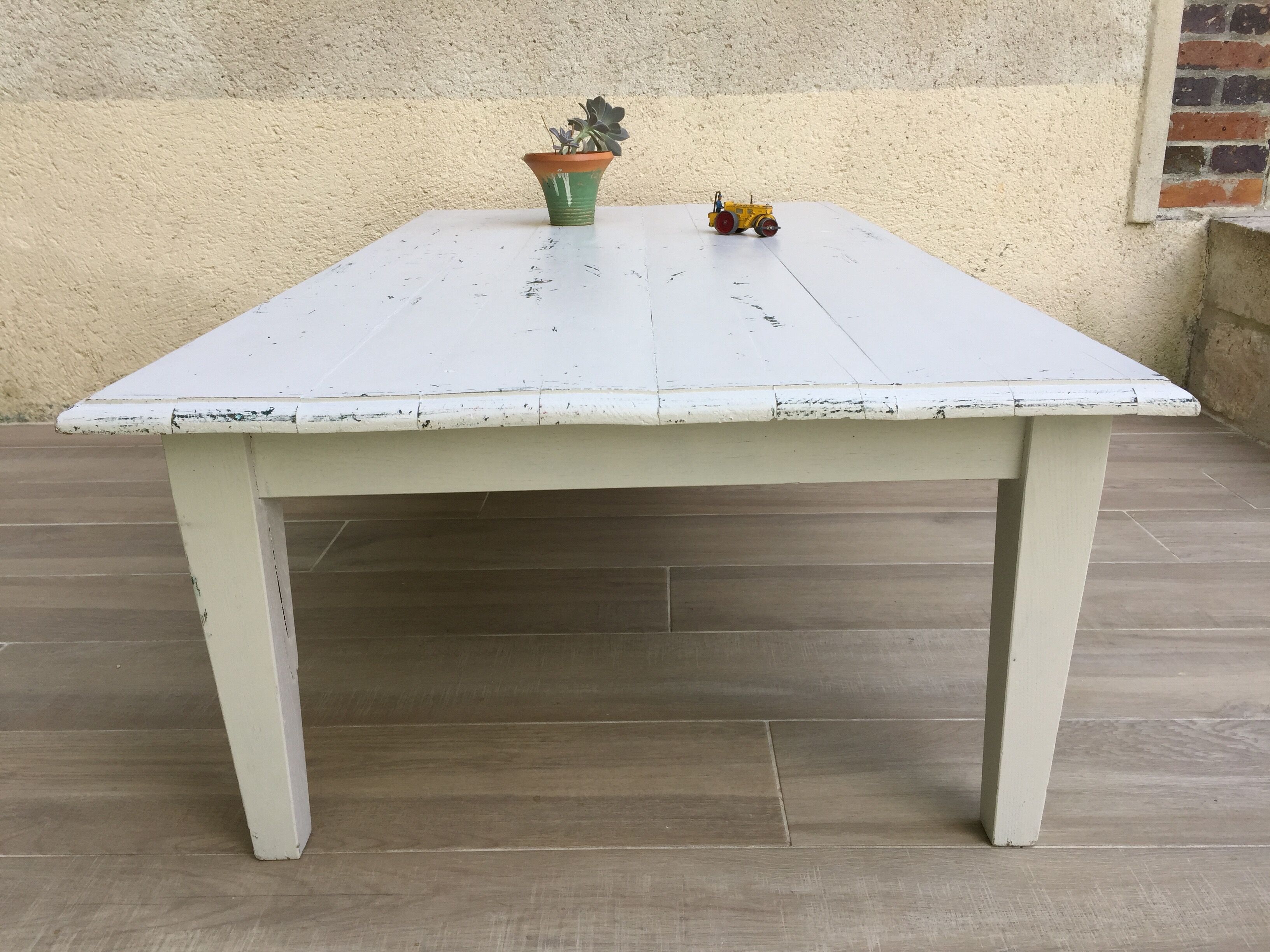 Table basse de ferme vintage