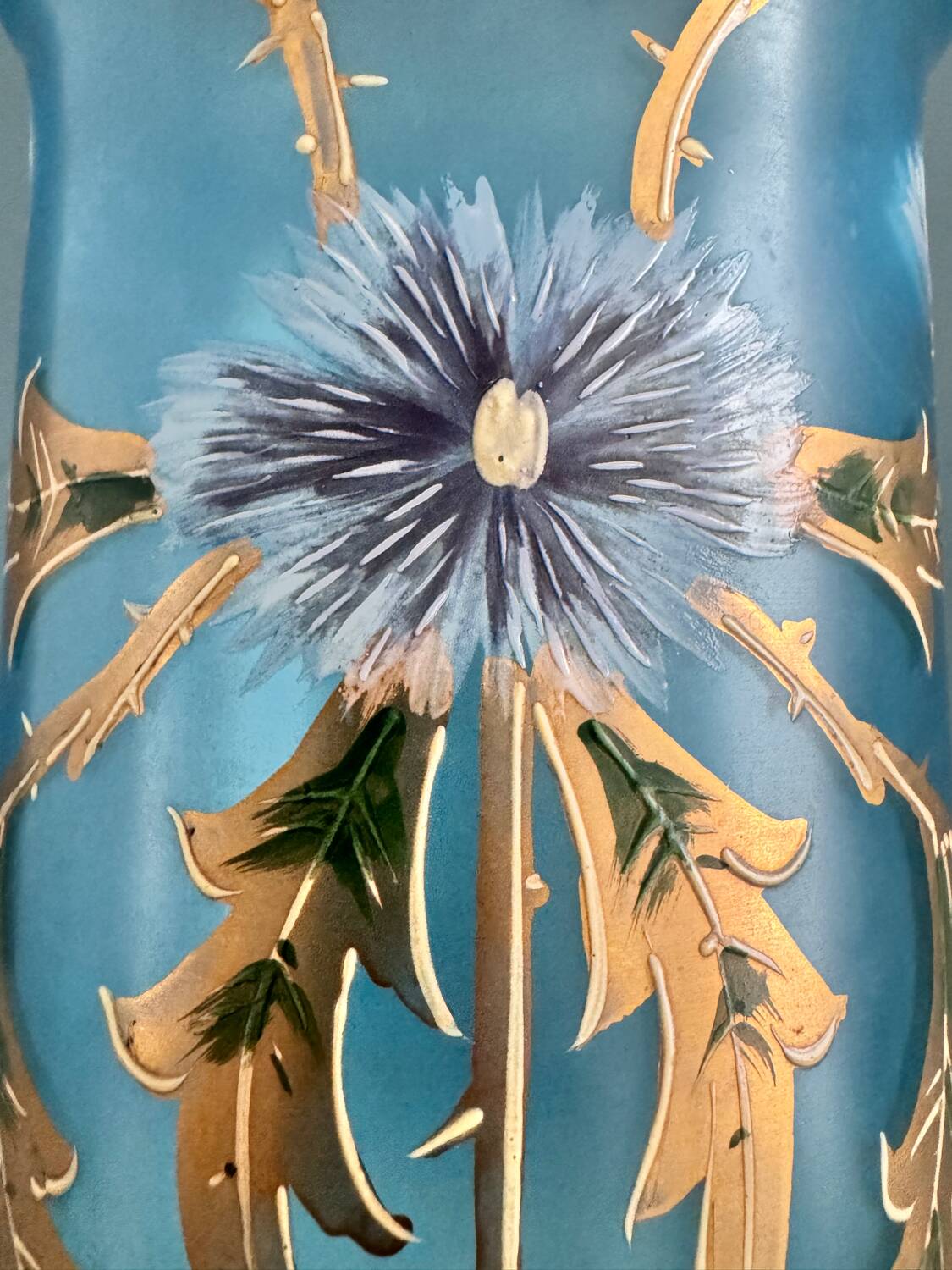 Legras roll vase, late 19th century