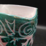 Vallauris ceramic vase signed Allix