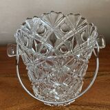 Cut glass ice bucket