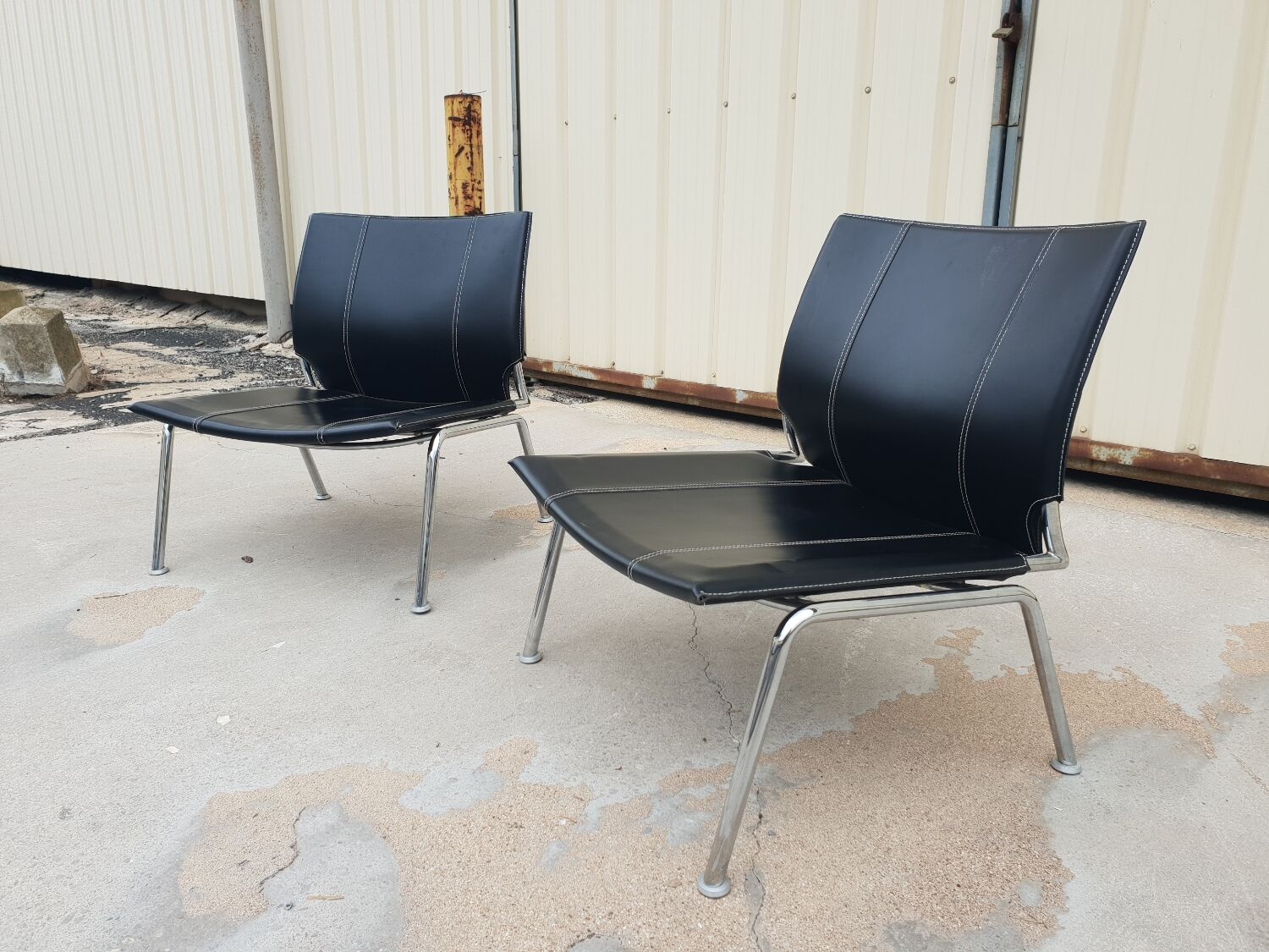 Pair of Cattelan Italy edition low chairs