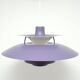 Lavender PH5 lamp, P. Henningsen for L. Poulsen, vintage 1960s
