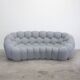 Roche Bobois Bubble 2 Cuved 3/4-Seat Sofa by Sacha Lakic (Light Grey)