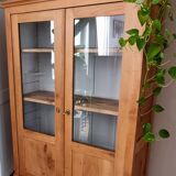 Solid wood display case