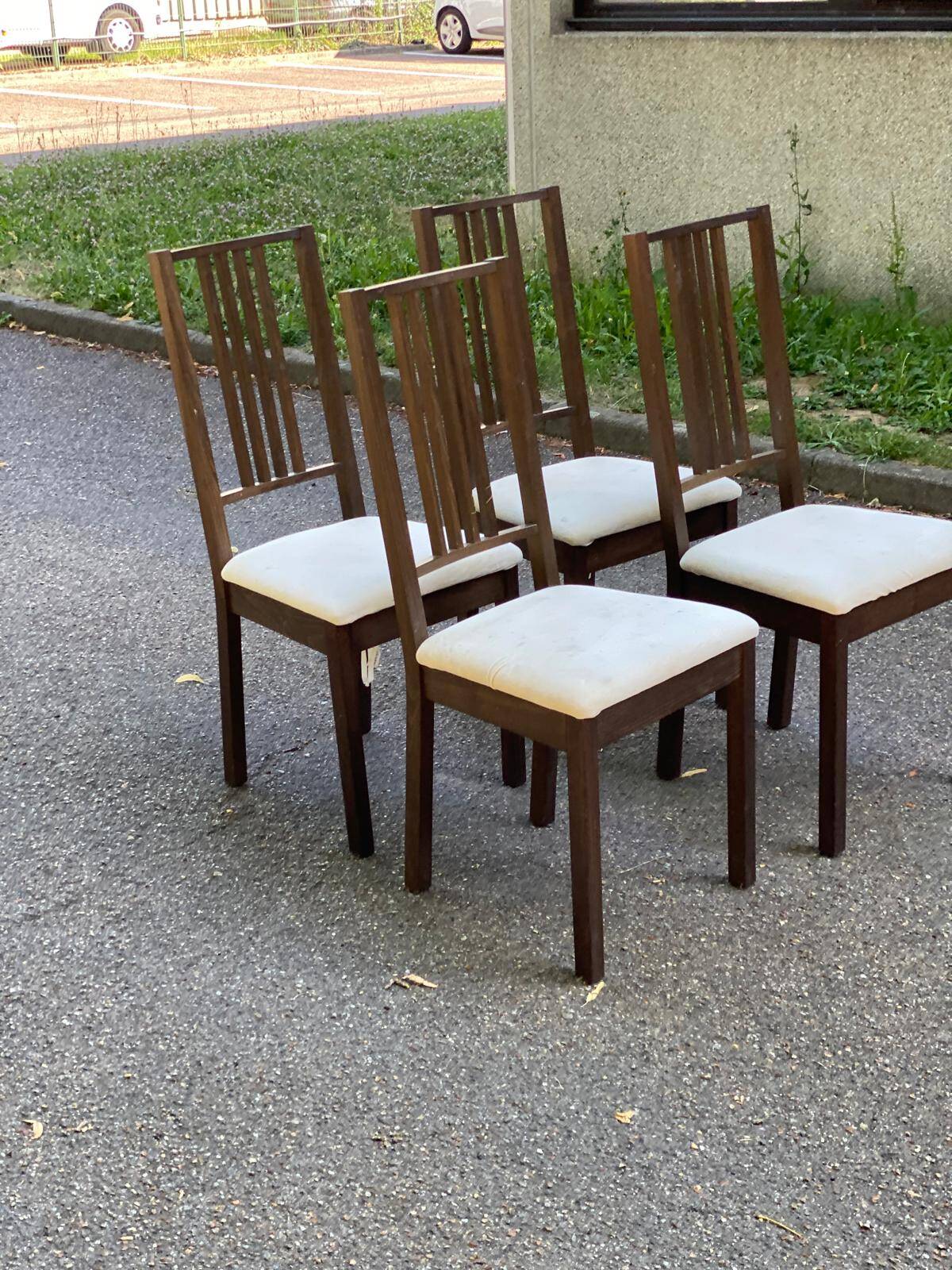 4 Scandinavian dining chairs brown brown green ikea borje