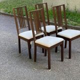 4 Scandinavian dining chairs brown brown green ikea borje