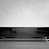 Vintage Mid-Century Scandinavian Modern Dark Oak Sideboard, 1960s