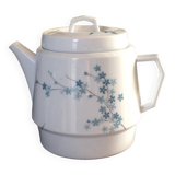 Vintage teapot pattern forget-me-not blue flowers LEC Limoges