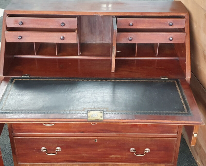 Ancienne commode scriban anglaise 19eme