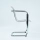 Set of 4 Vintage Italian Wire Chairs, Chrome and Metallic Wire, 1974