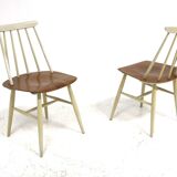 Set de 2 chaises scandinave "Fanett" par Ilmari Tapiovaara, Suède, 1960
