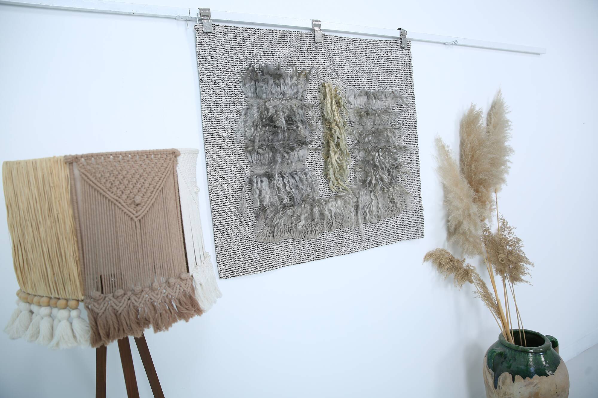 Handmade Vintage Wall Rug, 90x98Cm