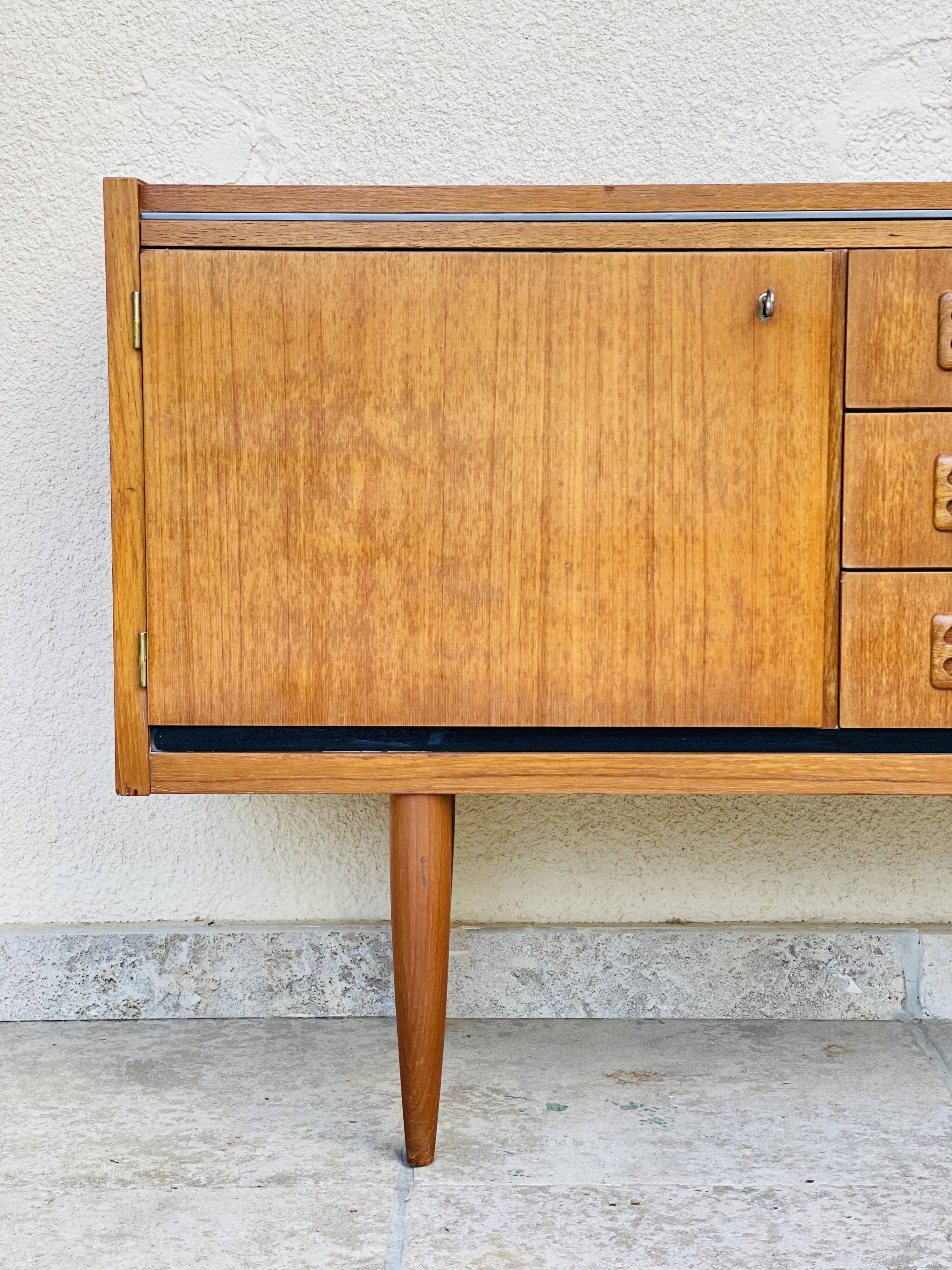 Scandinavian teak row