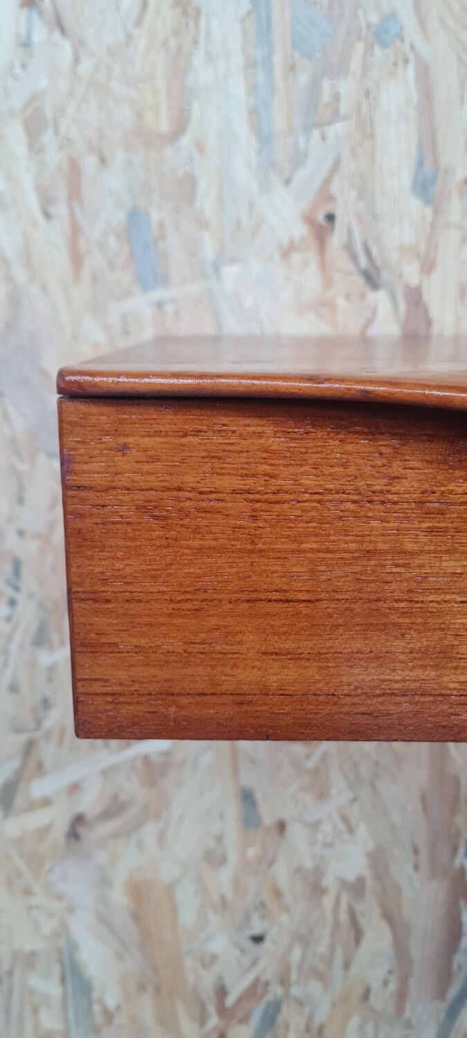 Pair of teak hanging bedside tables