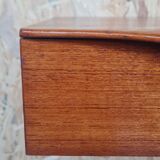 Pair of teak hanging bedside tables