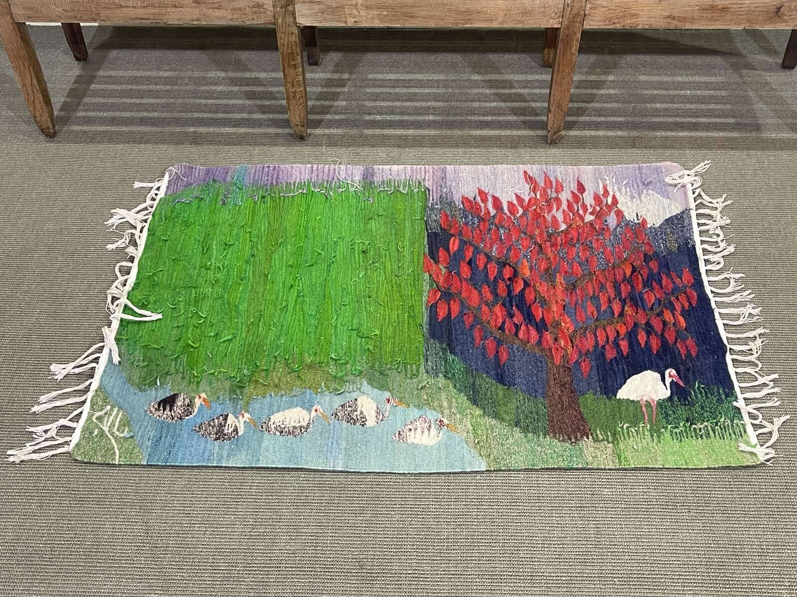 Handmade wool Egyptian rug