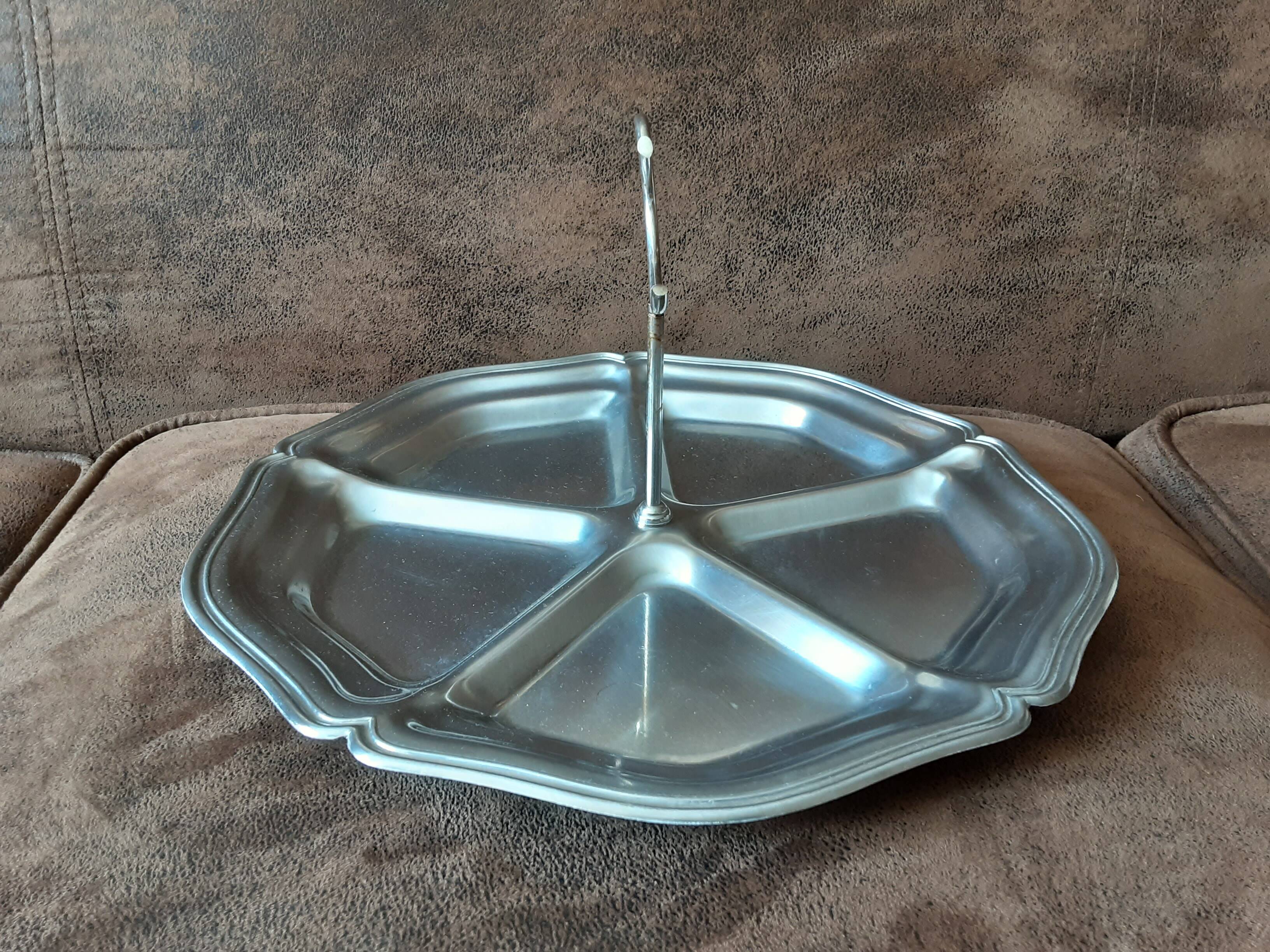 Stainless steel rotating dish