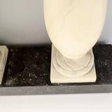 Ivory Hand-Painted Beech Console / Balustrade with a Marble Effect and Two