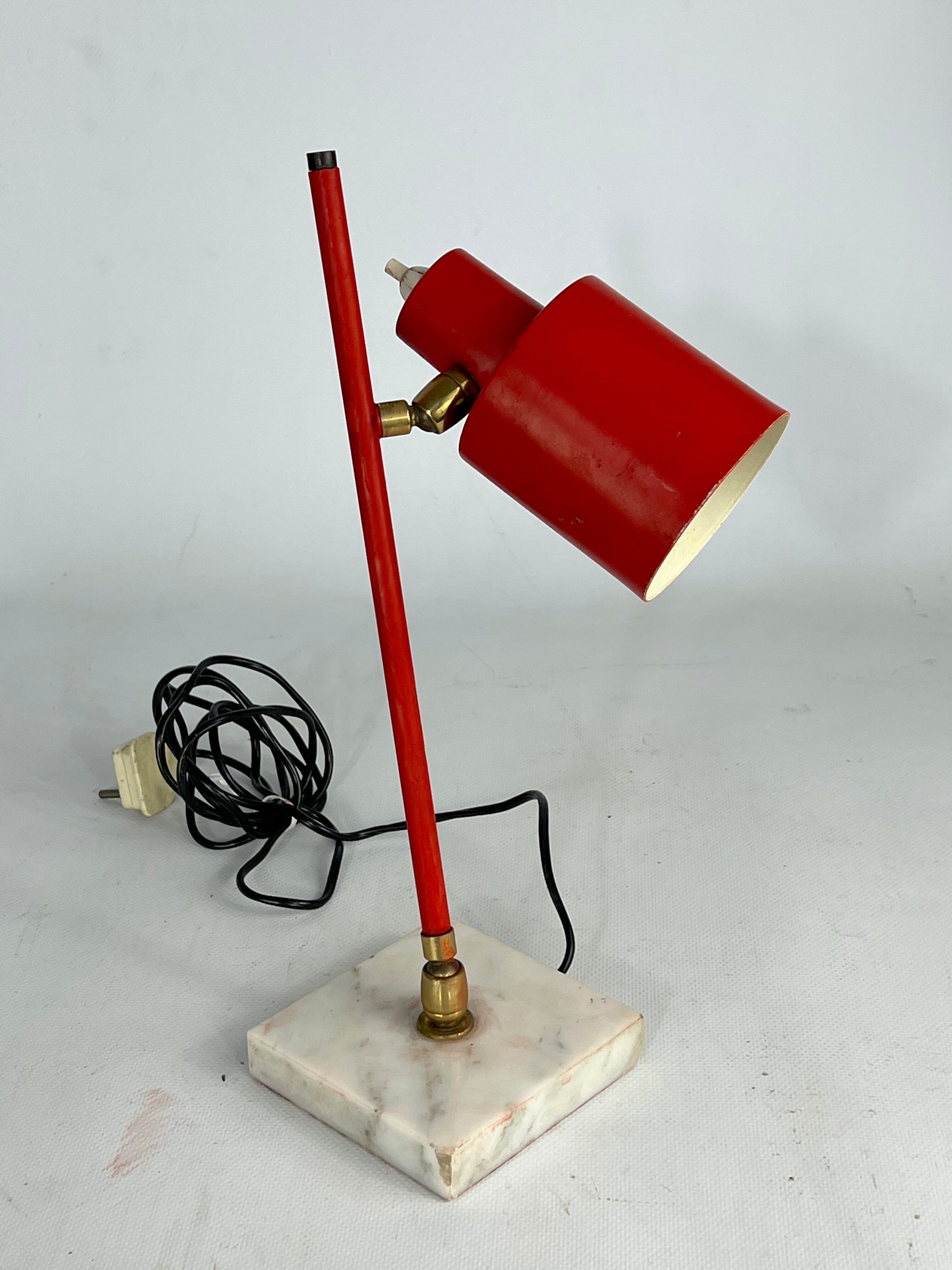 Mid-Century Orientable Stilux Milano table lamp from 50s