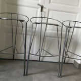 Stools model "lune d'argent" by Pascal Mourgue Fermob edition 1980