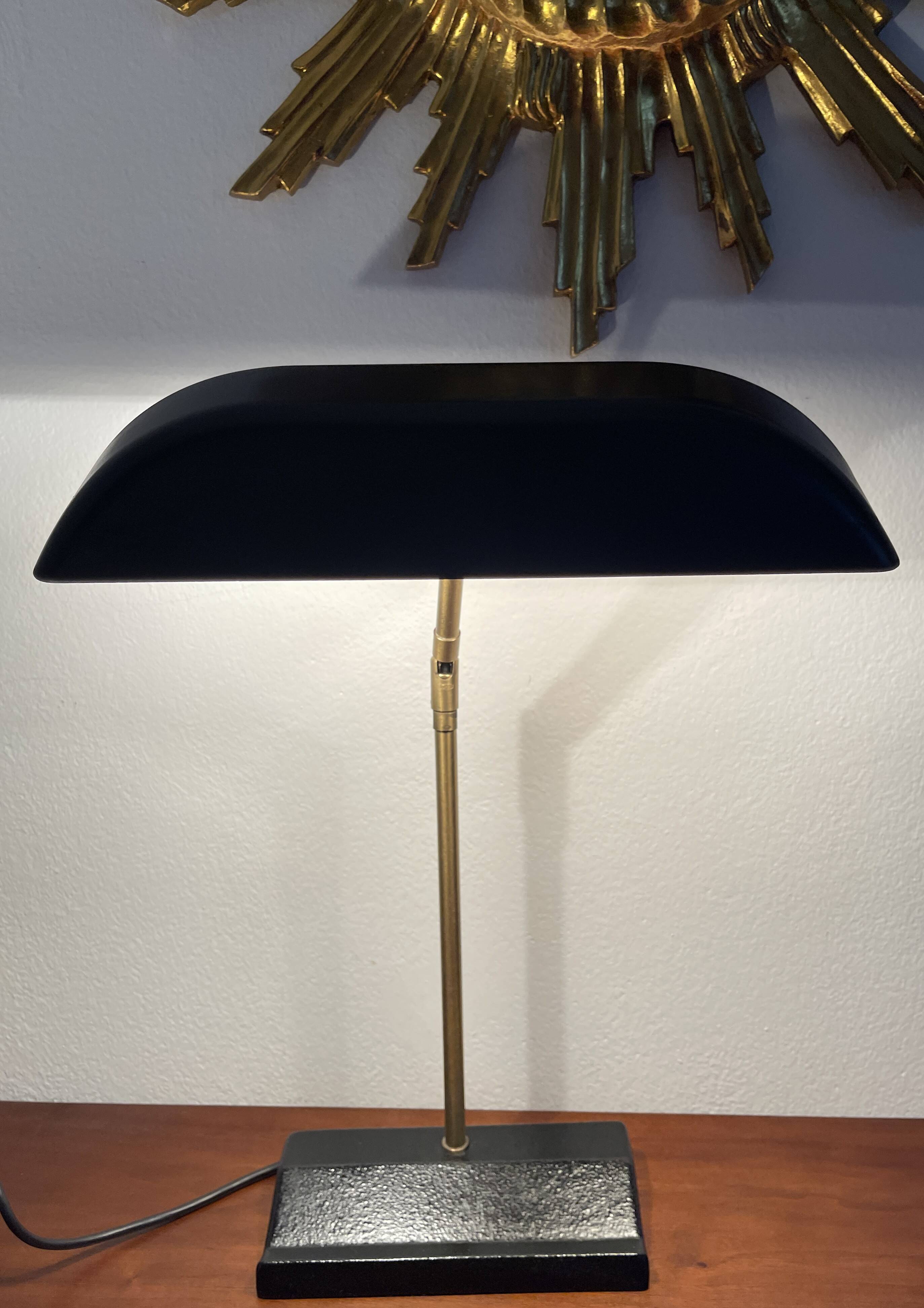 Designer desk lamp, Egon Hillebrand for OMI