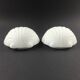 Pair of Opaline Glass Shell-Shaped Wall Lights from Limburg, Germany, 1970s