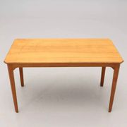 Vintage Scandinavian coffee table in walnut by Carl Malmsten - Sweden - 1960s
