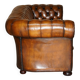 Chesterfield leather sofa, Art Deco style, fully restored.