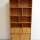 Mid century wall unit with open bookcase